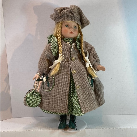 Angelina Collection Other - Vintage 2001 Angelina Collection Green and Brown Doll‎ with Accessory